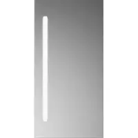 Burgbad Lin20 miroir lumineux avec éclairage LED vertical gauche, mélamine, 400x26x800mm, SIEG040PN529