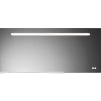 Burgbad Lin20 miroir lumineux avec éclairage LED horizontal, mélamine, 1600x30x700mm, SIIX160PN529