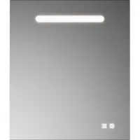 Burgbad Lin20 miroir lumineux avec éclairage LED horizontal, mélamine, 600x30x700mm, SIIX060PN529