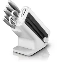 Ninja Ensemble de couteaux StaySharp, ensemble de 6 couteaux en acier inoxydable avec aiguiseur intégré, couteau de chef