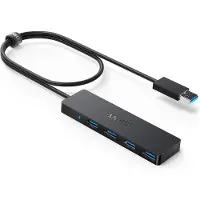 Anker Hub USB 4 en 1, 4 ports USB 3.0, noir