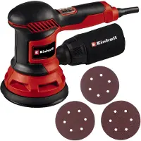 Einhell Ponceuse excentrique – TC-RS 425 E – 425 W – Ø 125 mm – 12 000–26 000 osc/min – Aspiration poussières