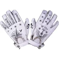 By City Second Skin Tattoo Ii Gloves Blanc L Homme
