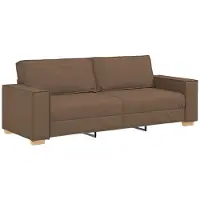 vidaXL Canapé 3 places brun 180 cm Tissu