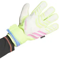 Adidas Gants de gardien de but Predator Match Finger Save Homme Blanc/Lucid Lemon/Lucid Pink