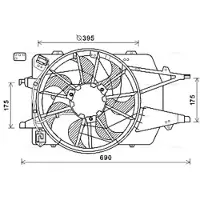 PRASCO Pulseur d'air habitacle FD7577 AVA