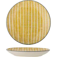 Bloomingville Assiettes en érable Ø25,5cm jaune lot de 6 pièces