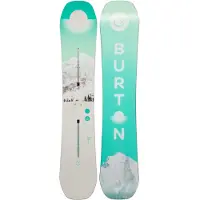 Burton - Packs (snowboard + fix) - Snowboard all mountain - Pack Feelgood First Tracks 2026 pour Femme - Bleu
