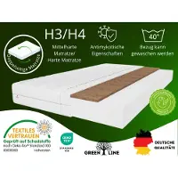 MARPUR Matelas en mousse 90x200, modèle Kokos Sylver, fermeté H3/H4, hauteur 10 cm