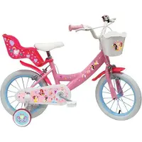 Disney Vélo pour enfants Princess 14 pouces vélo pour taille 100 - 115 cm ou à partir de 3,5 ans avec siège de poupée et panier
