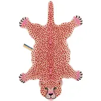 Doing Goods Tapis léopard rose XL