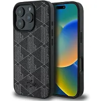 Lacoste LCHMP16XPBSK iPhone 16 Pro Max 6.9" czarny/black hardcase Blend Monogram MagSafe (Apple iPhone 16 Pro Max), Coque pour téléphone portable, Noir