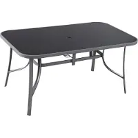 HABITAT ET JARDIN Table de jardin "Cordoba" - 6 places - Argenté