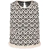 Faina Tops en tricot 'Fashion Look' noir / blanc cassé
