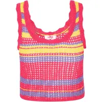 Mymo Tops en tricot 'Spring Summer' jaune / violet / rose