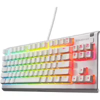 SteelSeries Apex 3 TKL – Clavier gaming RGB, sans pavé numérique, blanc