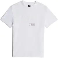 G-Star T-Shirt 'Originals T-Shirt' rouge foncé / blanc