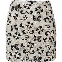 KOROSHI Jupe noir / blanc cassé