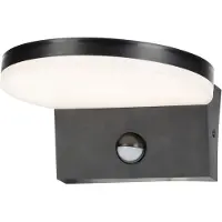 Rabalux Noir Luminaire LED avec détecteur de mouvement Batida 9W IP54 CCT 77119