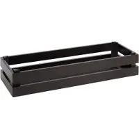 Aps Superbox Boîte en bois, GN 2/4, noir, hauteur : 105 mm, longueur : 555 mm