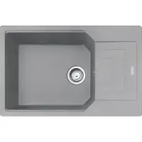 Franke Stone lavabo Urban, UBG 611-78 XL, gris pierre (Éviers à poser, 50 cm, 112.10 cm)