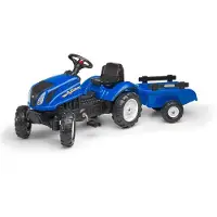 Falk New Holland Tracteur Set 2/5 avec remorque
