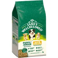James Wellbeloved Croquettes complètes pour chiots de moins de 14 mois, riches en dinde et en riz Junior 2 kg