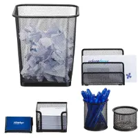 Relaxdays Set 6 fournitures de bureau