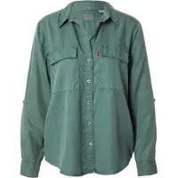 Levi's Doreen Utility Long Sleeve Shirt Vert L Femme