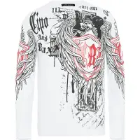 Cipo & Baxx T-Shirt rouge / noir / blanc