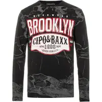 Cipo & Baxx T-Shirt gris / rouge / noir