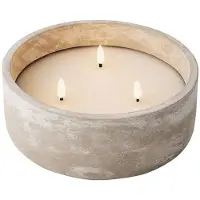 Décoris Flame Effect Solar Candle 28x8 Cm Marron