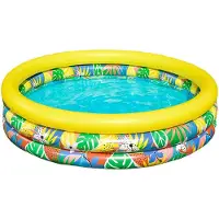 Bestway 51203 Tropical Ø168x38 Cm Round Inflatable Pool Multicolore 168 x 38 cm
