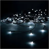 EDM Rideau Lumineux Easy-connect Rideau Led 100l Blanc Froid, Usage Int/ext, Basse Tension -