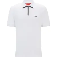 HUGO Dalomino 10257070 Short Sleeve Polo Blanc M Homme