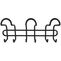 Inofix Steel Hanger 3 Triple Hooks Noir