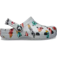 Crocs Classic Race Cars Graphic Clogs Gris EU 24-25 Enfants