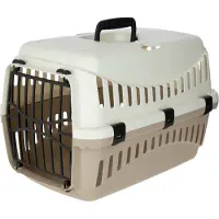 Kerbl Transportbox Expedion 45x30x30cm, max. Tiergewicht 10kg, creme/taupe 81346
