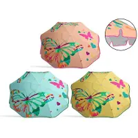Atosa Orientable Aluminum Orxford Fold 3 Parasol Assorted 29/32 Mm 220 Cm Multicolore