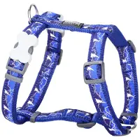 Red Dingo Lightning Dog Harness Bleu 36-59 x 2 cm