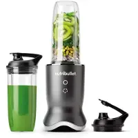NutriBullet NB1206DGCC blender 900 L Mélangeur de table 1200 W Noir, Transparent