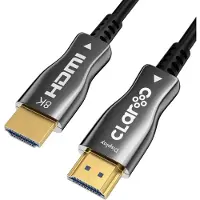 Claroc HDMI CABLE FIBER OPTIC AOC 2.1 8K 3M - Câble - Numérique/Affichage/Vidéo (3 m), Câble vidéo, Noir