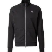 La Martina Hommes, Pull-over, Schwarzer Baumwollpullover für Männer mit zentralen Taschen und Reissverschluss, Noir, (M)