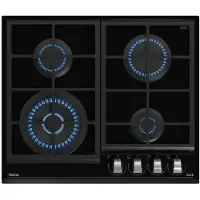 Teka Maestro Gzc 64320 Glass Gas Hob 60 Cm 4 Burners Noir