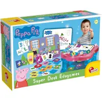 Lisciani Bureau d'activités Peppa Pig Super Desk - - 10 jeux éducatifs