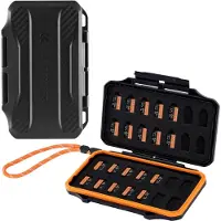 Kf Étui pour cartes mémoire KF31.107, Appareil photo numérique : accessoires, Noir