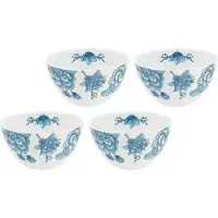 Alessi ROSE&TULIPANI ONIRIA Set de 4 bols 15 cm, Saladier + bol, Multicolore