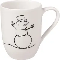 Villeroy & Boch Gobelet avec anse XMAS Statement Lines, Tasse, Blanc