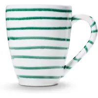 Gmundner Keramik Grüngeflammt Tasse à déjeuner Max 0,3 litre, Tasse, Vert