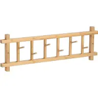 Zeller Wandgarderobe Bambus 68x22 cm
